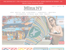 Tablet Screenshot of minxny.com